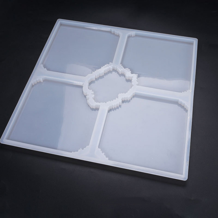 1Pcs DIY Crystal UV Epoxy Mold Splicing Table Coaster Variety of Irregular Table Decoration Jewelry Epoxy Mold
